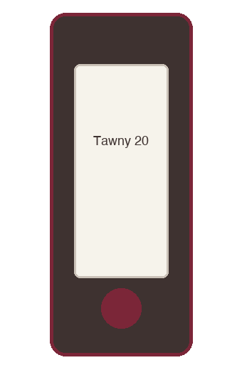 Graham's 20 Year Tawny Port bottle illustration